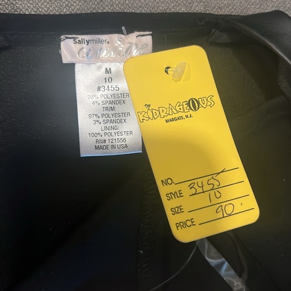 NWT Sally Miller Couture Girl’s Black Dress Size Medium - Picture 4 of 5